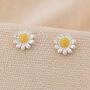 10mm Sterling Silver Daisy Stud Earrings, thumbnail 1 of 7