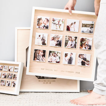 Personalised Wedding Wooden Framed Photo Print, 3 of 5