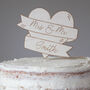 Personalised Traditional Wooden Wedding Cake Topper, thumbnail 4 of 5