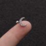 Screw Back Gold And Silver Stud Earring For Her, thumbnail 5 of 8