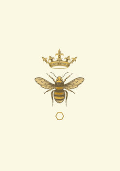 'The Honey Queen Bee' Fine Art Print Colour, 3 of 8