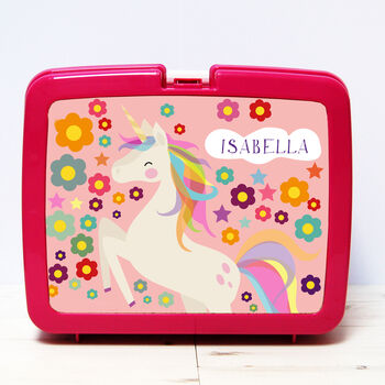 Personalised Girls Plastic Lunch Box, 2 of 12