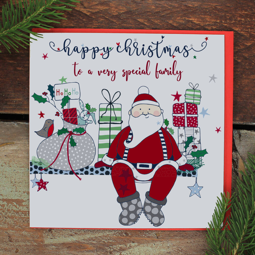 Christmas Card To A Special Family By Molly Mae® | notonthehighstreet.com