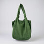 Fair Trade Vegan Comfy Everyday Shoulder Bag Zip Close, thumbnail 3 of 12