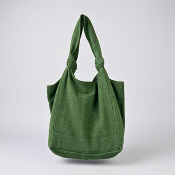 Fair Trade Vegan Comfy Everyday Shoulder Bag Zip Close, 3 of 12