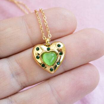 Non Tarnish Heart Necklace, 6 of 10