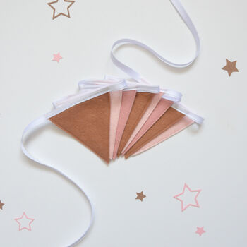 Pink Felt Bunting Girls Nursery Decor, 2 of 6