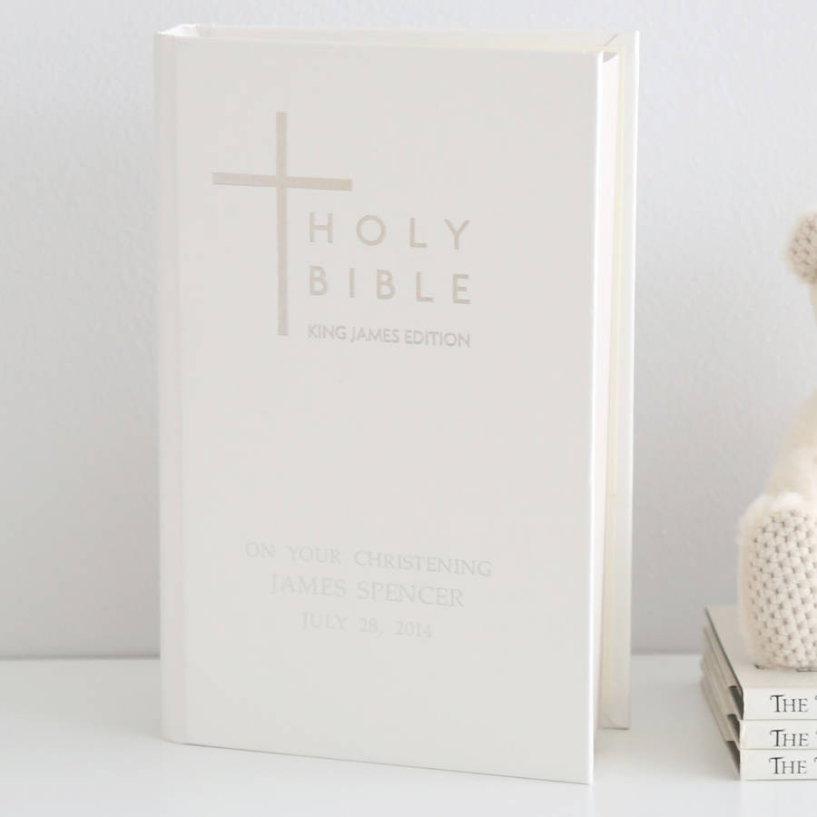 personalised ivory bible by my 1st years