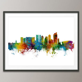 Cape Town South Africa Skyline Art Print, 4 of 8