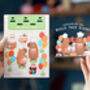 Personalised Capybara Birthday Pop Out Card, thumbnail 2 of 5