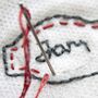 Napkin Embroidery Art Craft Class Experience For Two, thumbnail 7 of 10