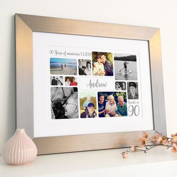 Personalised 90th Birthday Photo Collage, 6 of 12