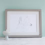 Personalised Wedding Day Line Drawing Portrait Print, thumbnail 5 of 12