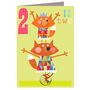 Foxes 2nd Birthday Card, thumbnail 2 of 3