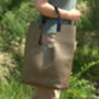 Genuine Leather Designer Tote Handbag, thumbnail 7 of 9