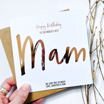 Personalised Birthday Card For Mum | Foiled Card, 3 of 6