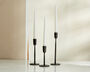 Margo Iron Black Candle Holder Set, thumbnail 1 of 4