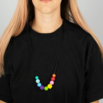 ‘Over The Rainbow’ Teething Necklace | New Mum Gift, 4 of 4