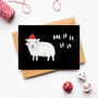 'Baa La La La La' Santa Sheep Christmas Card, thumbnail 9 of 10
