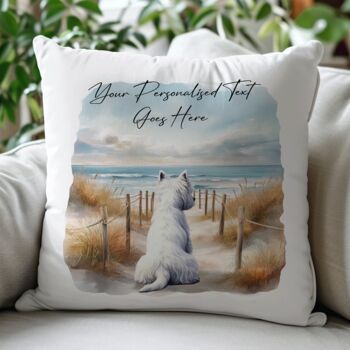 Personalised West Highland Terrier Dog Beach Walk Collection, 4 of 8