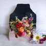 Personalised Wedding Bouquet Velvet Hot Water Bottle, thumbnail 2 of 4