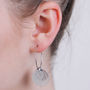 Dreamcatcher Mandala 3D Hoop Earrings, thumbnail 2 of 5