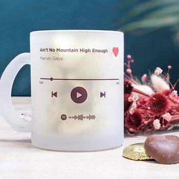 Personalised Valentines Spotify Mug And Chocolates, 4 of 7