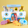 Personalised Pull Along Noah's Ark Wooden Toy, thumbnail 1 of 5