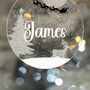 Personalised Name Glitter Acrylic Christmas Tree Decoration Bauble, thumbnail 2 of 9