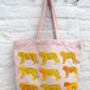 Pink And Yellow Tiger Canvas Shopper Bag, thumbnail 1 of 6