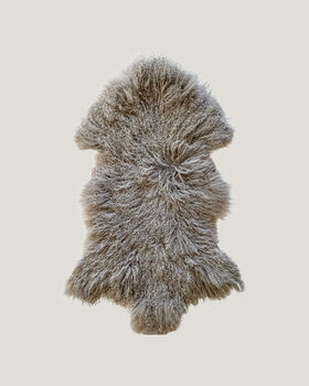100% Natural Mongolian Sheepskin Rug Small, 5 of 12