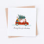 Santa Car Christmas Card, thumbnail 2 of 2