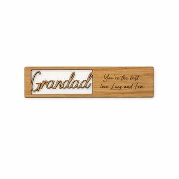 Personalised Grandad Bookmark Father’s Day Gift, 5 of 5