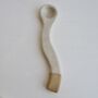 Handmade Oatmeal Wavy Pottery Serving Spoon, thumbnail 5 of 7