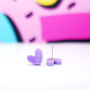 Heart Stud Earrings, thumbnail 8 of 8