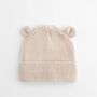 Organic Baby Bear Beanie Hat, thumbnail 2 of 10