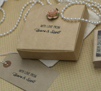 'With Love' Personalised Wedding Favours Stamp, 2 of 3