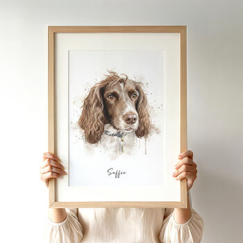 Personalised Dog, Horse And Pet Watercolour Portrait, 3 of 12