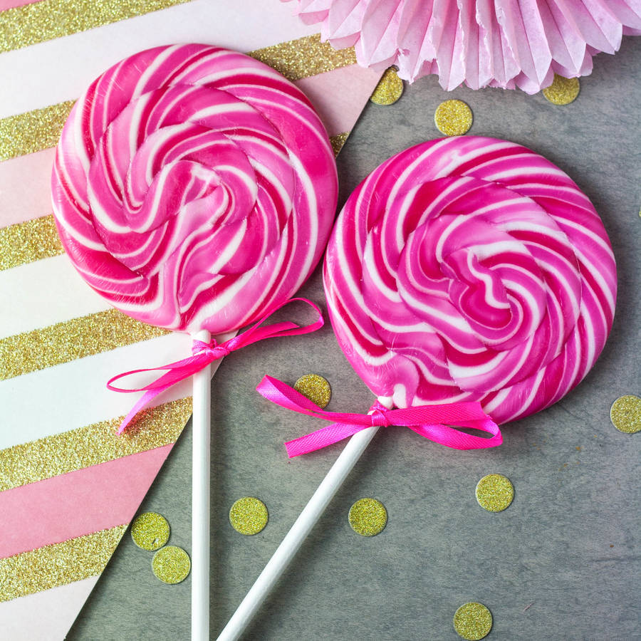 original_giant raspberry prosecco lollipop