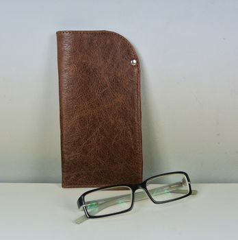 Handcrafted Leather Glasses Case, 5 of 7