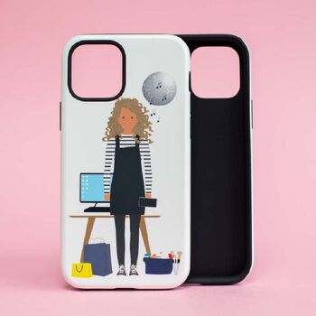 Personalised Female Character Phone Case, 5 of 7