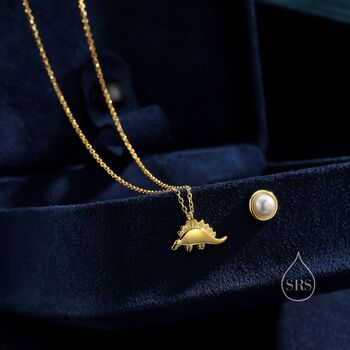 Cute Little Stegosaurus Pendant Necklace, 2 of 11