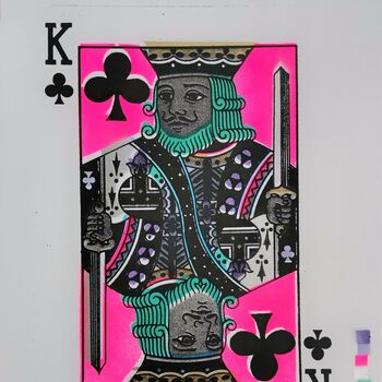 'King Of Clubs' Neon Limited Edition Print, 4 of 12