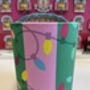 A 'Festive' Lights Christmas Lantern In Green, thumbnail 1 of 3