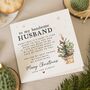 Personalised Romantic Christmas Card For Husband, thumbnail 1 of 7