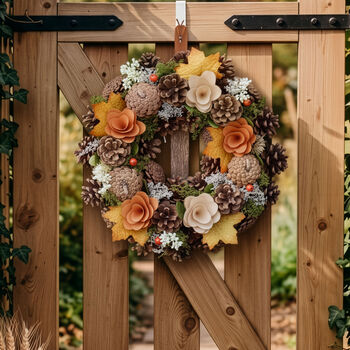Autumn Floral Door Wreath Collection, 4 of 7