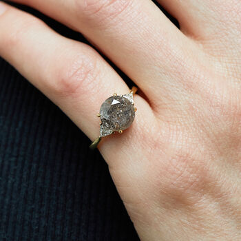 18ct Gold Round Brilliant Cut Diamond Engagement Ring, 7 of 7