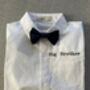 Personalise Boy's 4pc Wedding Linen Blend Brace Outfit, thumbnail 9 of 12