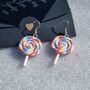 Fun Candy Sweet Lollipop Earrings Gift, thumbnail 2 of 3