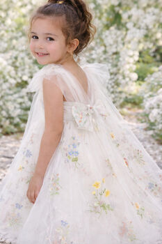 Athena ~ Ivory White Party Or Flower Girl Dress, 5 of 9